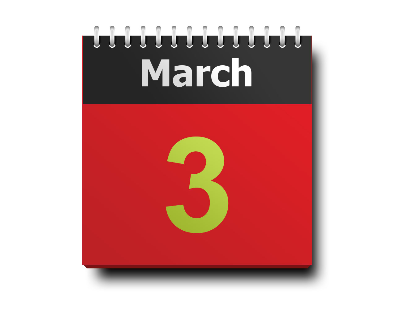 March 03 calendar icon