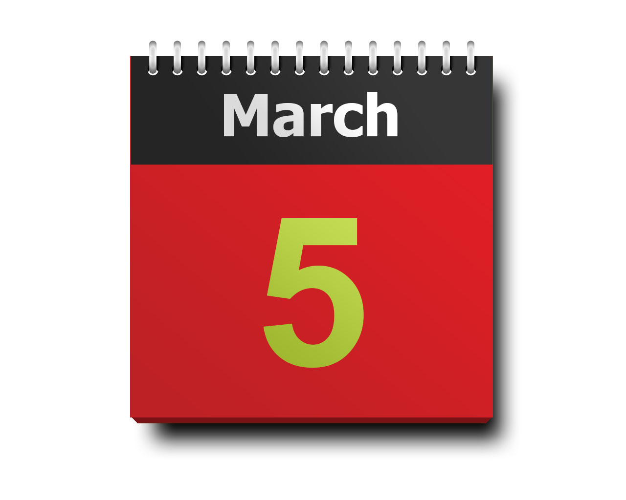 March 05 calendar icon
