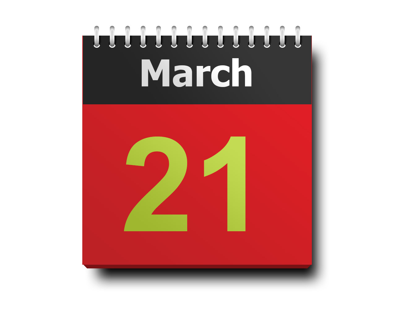 March 21 calendar icon