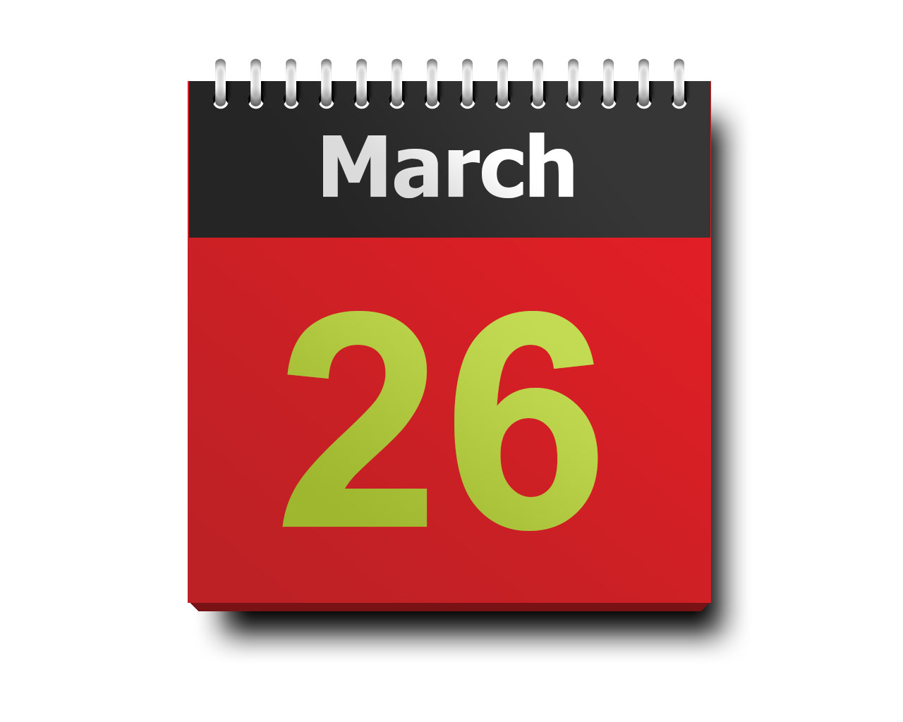 March 26 calendar icon