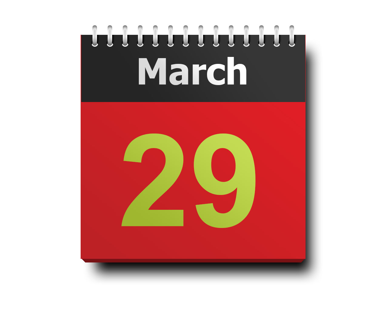 March 29 calendar icon
