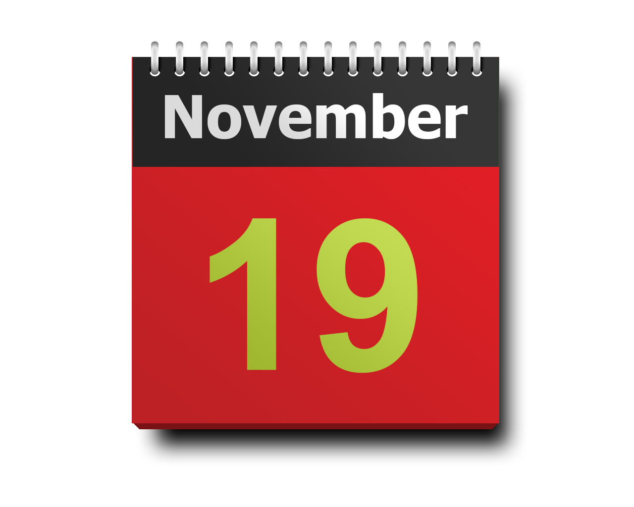 November 19 Calendar Icon