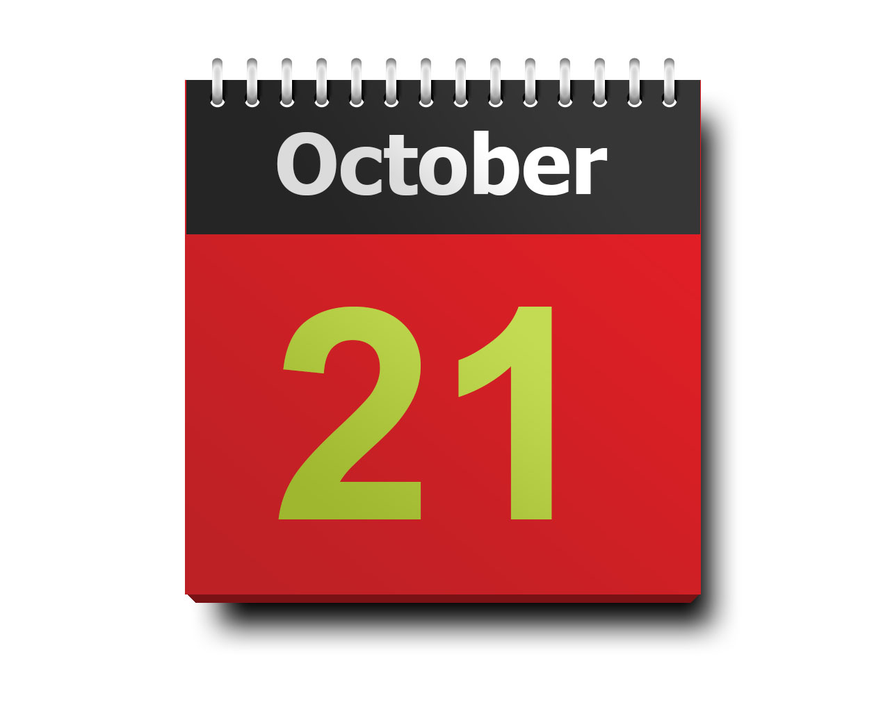 October 21 calendar icon