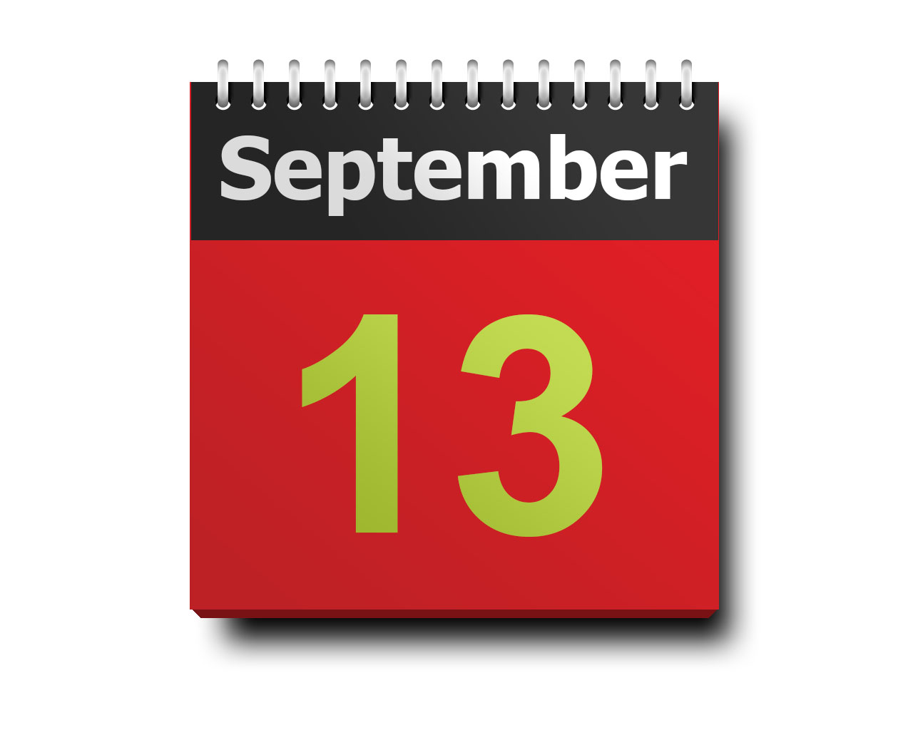 September 13 calendar icon