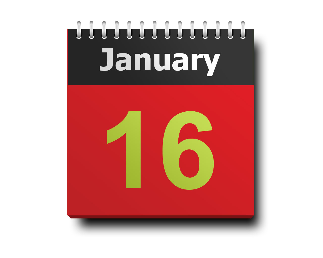 january 16 calendar icon